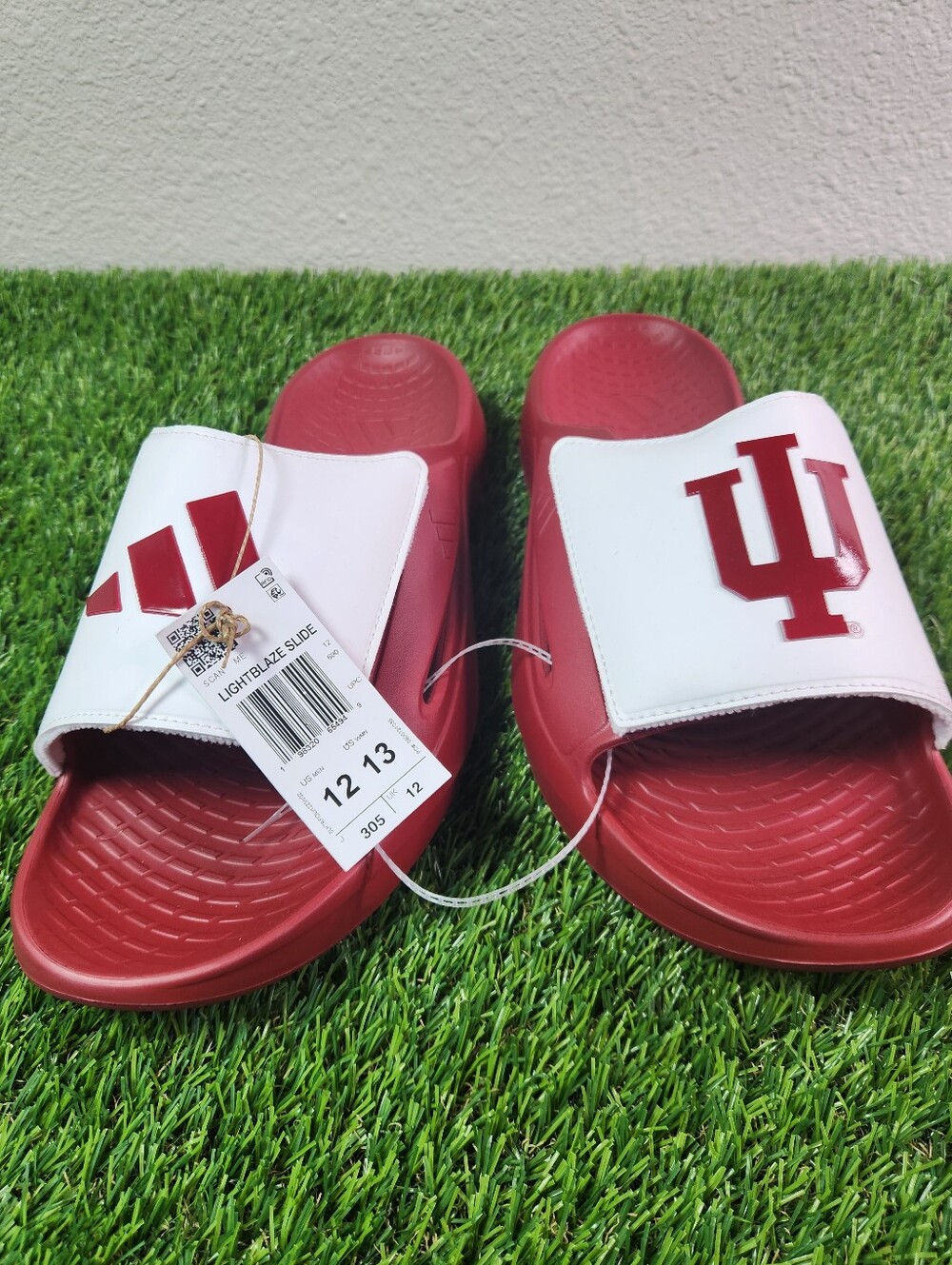 Indiana Hoosiers Lightblaze Slide Mens Size 12 Womens 13 Sandals Crimson Red
